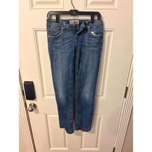 MEK Denim Denver Distressed Straight Leg Jeans 27/34